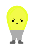 A very angry lightbulb